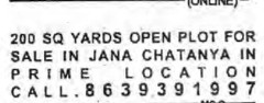 OPEN PLOTS FOR SALE IN JANA CHAITANYA