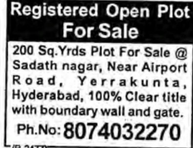 OPEN PLOTS FOR SALE