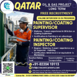 PAINTING / COATING – INSPECTOR & SUPERVISOR