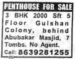 PENTHOUSE FOR SALE