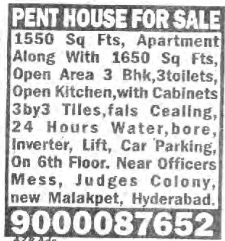 PENTHOUSE FOR SALE