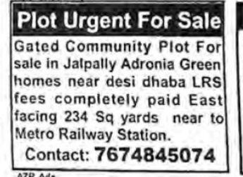PLOT FOR SALE