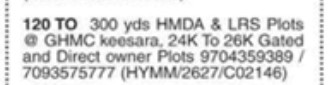PLOTS FOR SALE AT KEESARA
