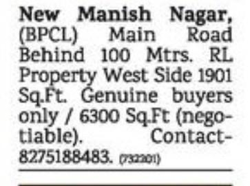 PLOTS FOR SALE AT MANISH NAGAR