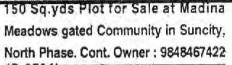 PLOTS FOR SALE AT SUNCITY