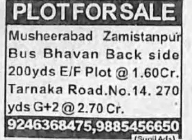 PLOTS FOR SALE
