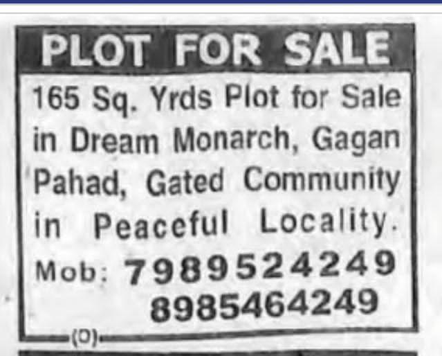 PLOTS FOR SALE