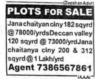 PLOTS FOR SALE