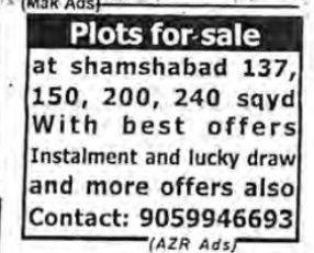 PLOTS FOR SALE