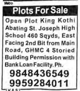 PLOTS FOR SALE