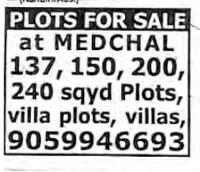 PLOTS FOR SALE
