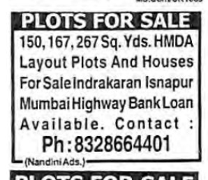 PLOTS FOR SALE