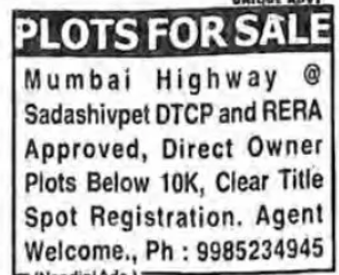 PLOTS FOR SALE
