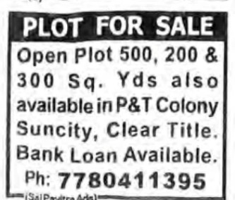 PLOTS FOR SALE