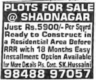 PLOTS FOR SALE