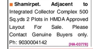 PLOTS FOR SALE