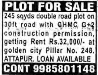 PLOTS FOR SALE