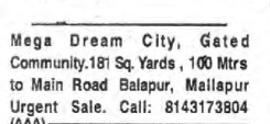 PLOTS FOR SALE