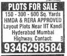 PLOTS FOR SALE
