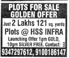 PLOTS FOR SALE