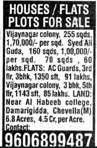 PROPERTIES FOR SALE