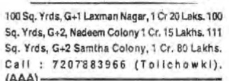 PROPERTIES FOR SALE