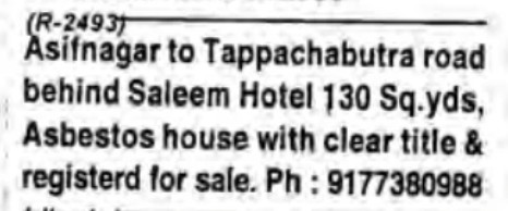 PROPERTIES FOR SALE