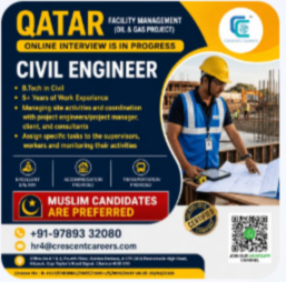 QATAR HIRING – CIVIL ENGINEER