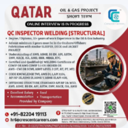 QATAR | OIL & GAS PROJECT – HIRING NOW 🇶🇦