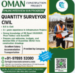 QUANTITY SURVEYOR – CIVIL