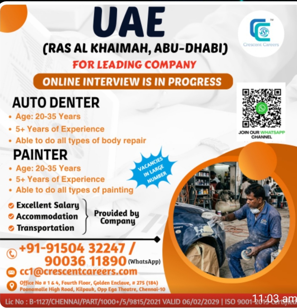 RAS AL KHAIMAH IS HIRING FOR ABU DHABI