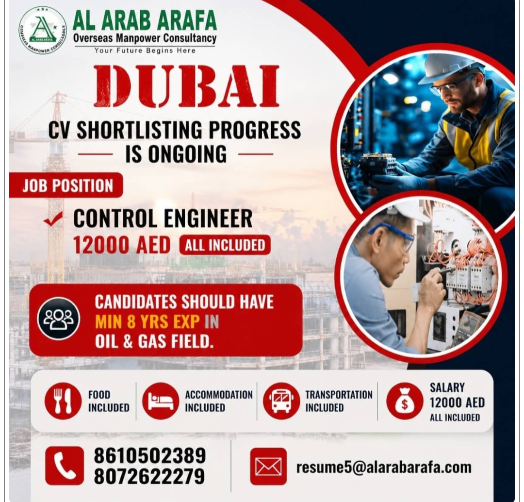 RECRUITING ENGINEER FOR DUBAI