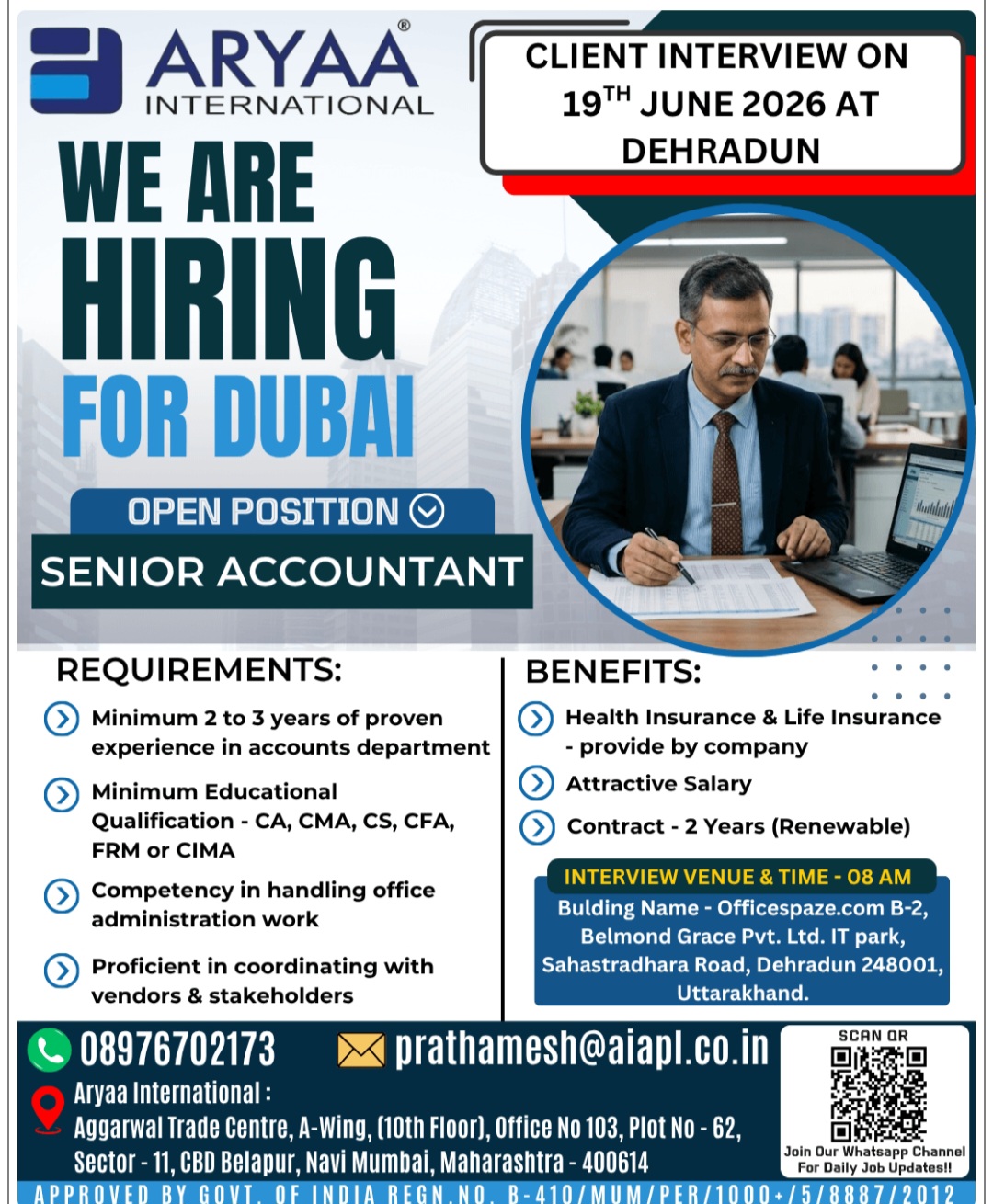 RECRUITING SENIOR ACCOUNTANT