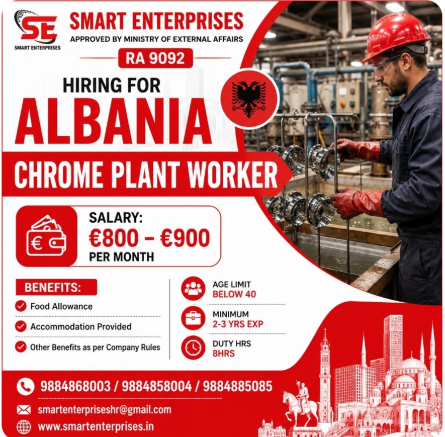 RECRUITMENT FOR Chrome Plant Worker