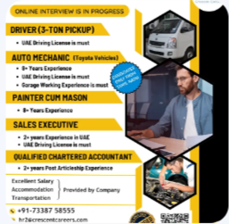 RECRUITMENT FOR DUBAI
