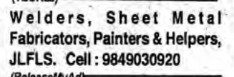 RECRUITMENT FOR HELPERS