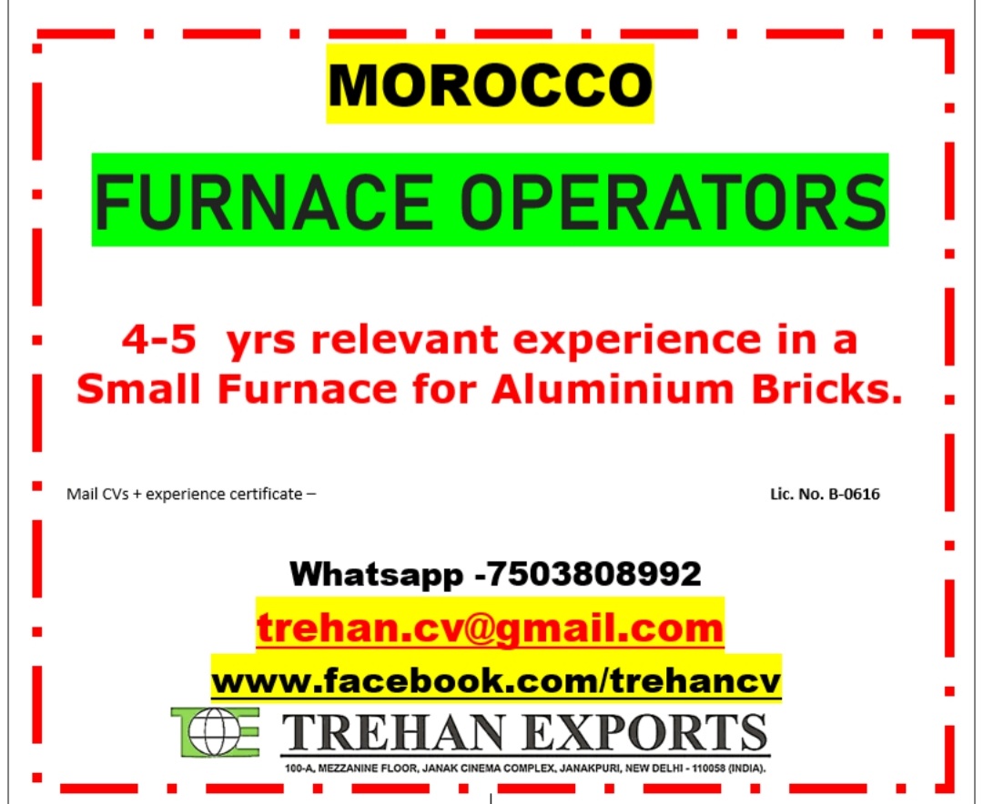 RECRUITMENT FOR MOROCCO