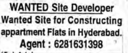RECRUITMENT FOR SITE DEVELPER