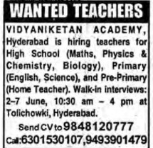 Recruitment for Teachers