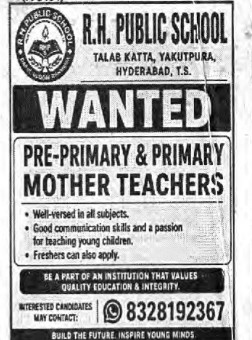 RECRUITMENT FOR TEACHERS