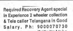 RECRUITMENT FOR TELE CALLERS & AGENTS