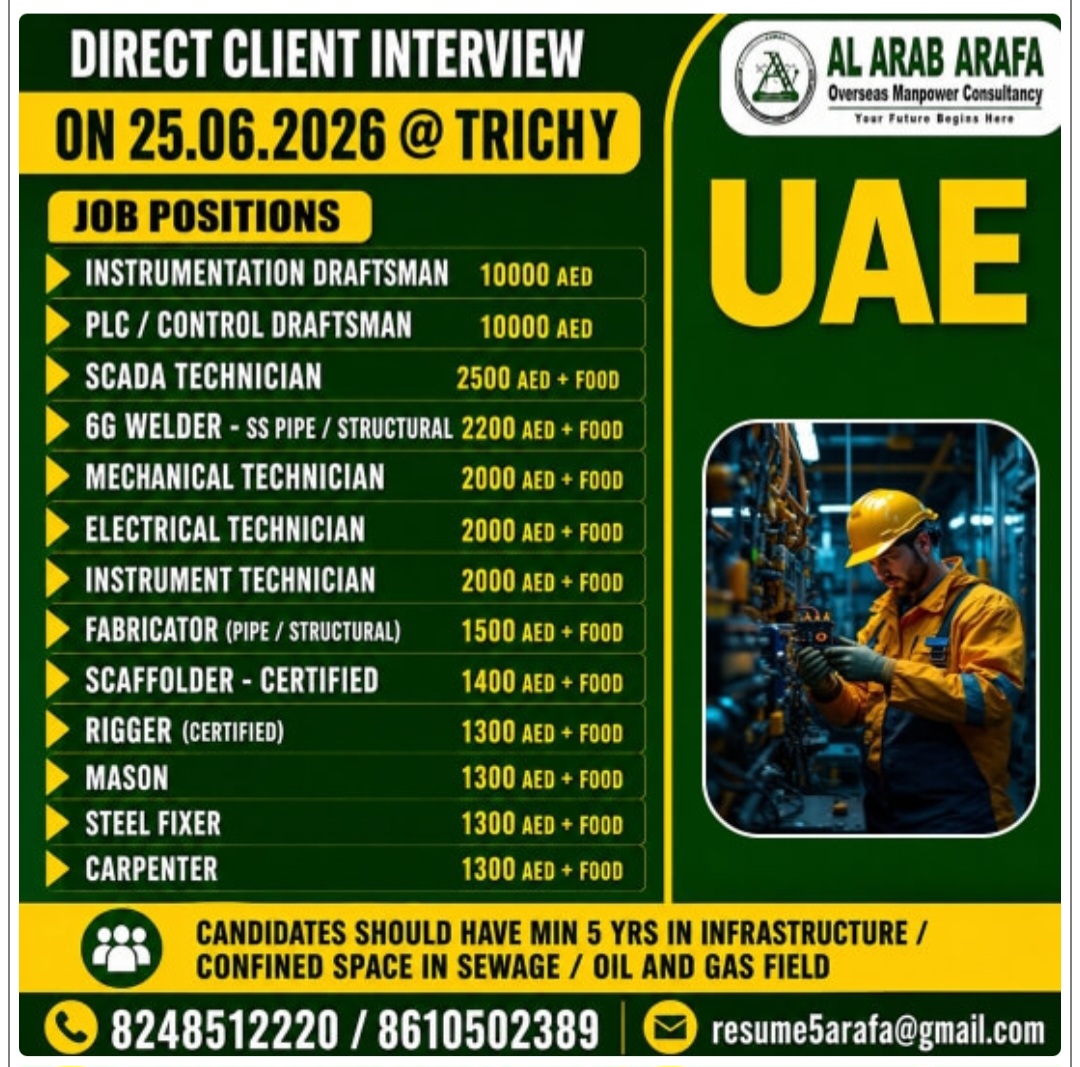 RECRUITMENT FOR UAE