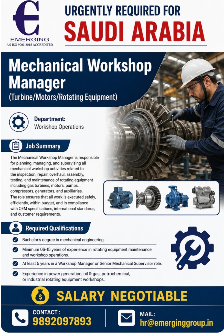 REQUIRED FOR SAUDI ARABIA POWER PLANT COMPANY