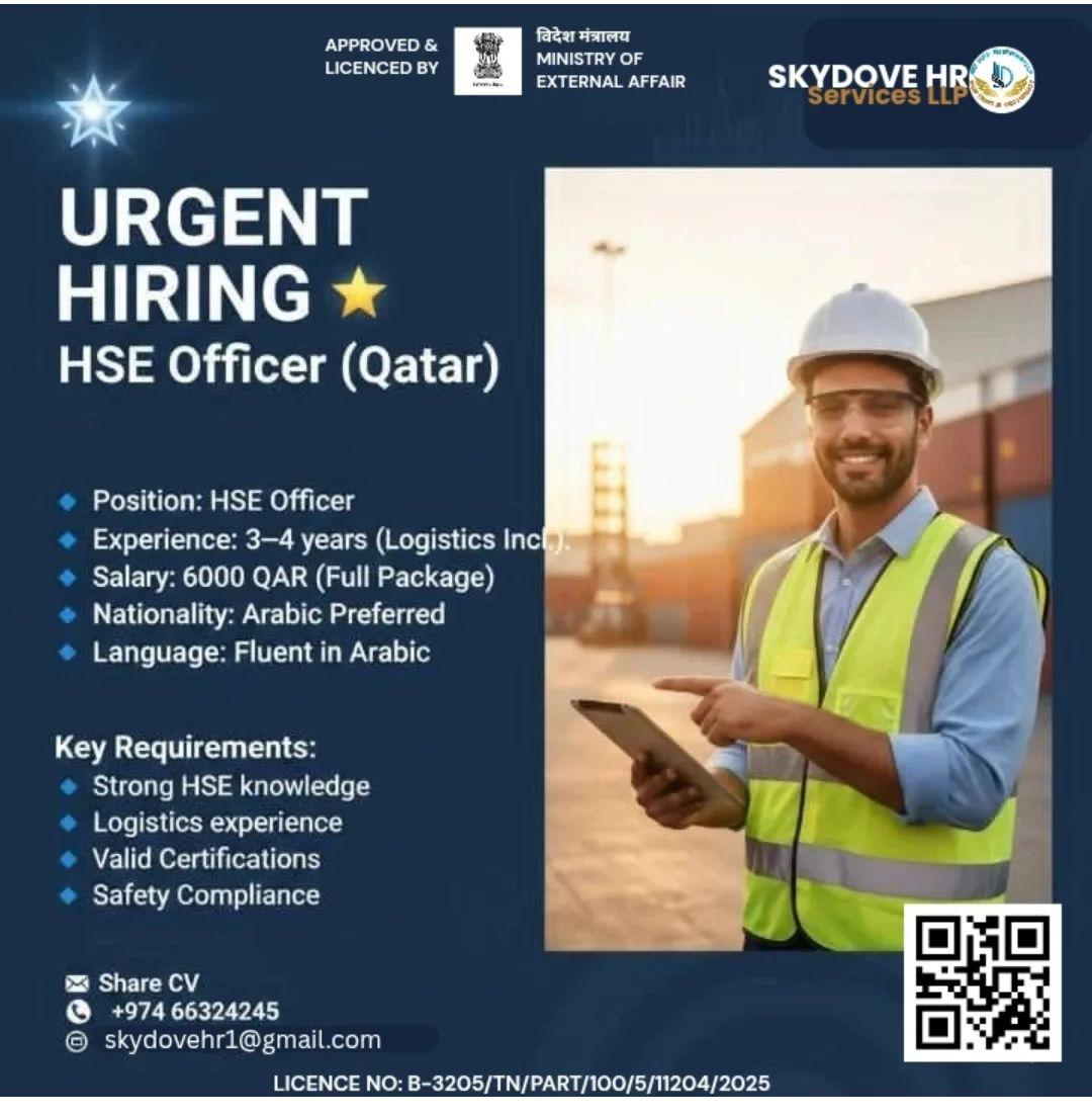 REQUIRED HSE OFFICER