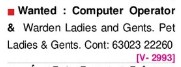 REQUIREMENT FOR COMPUTER OPERATOR