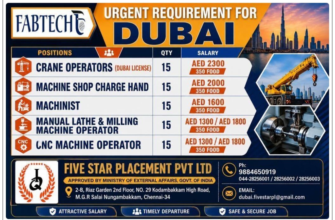 REQUIREMENT FOR DUBAI