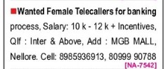 REQUIREMENT FOR FEMALE TELLECALLERS