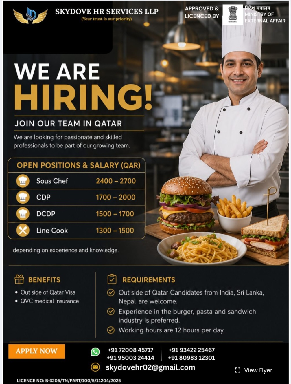 REQUIREMENT FOR QATAR
