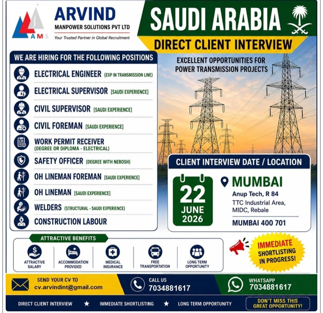 REQUIREMENT FOR SAUDI ARABIA