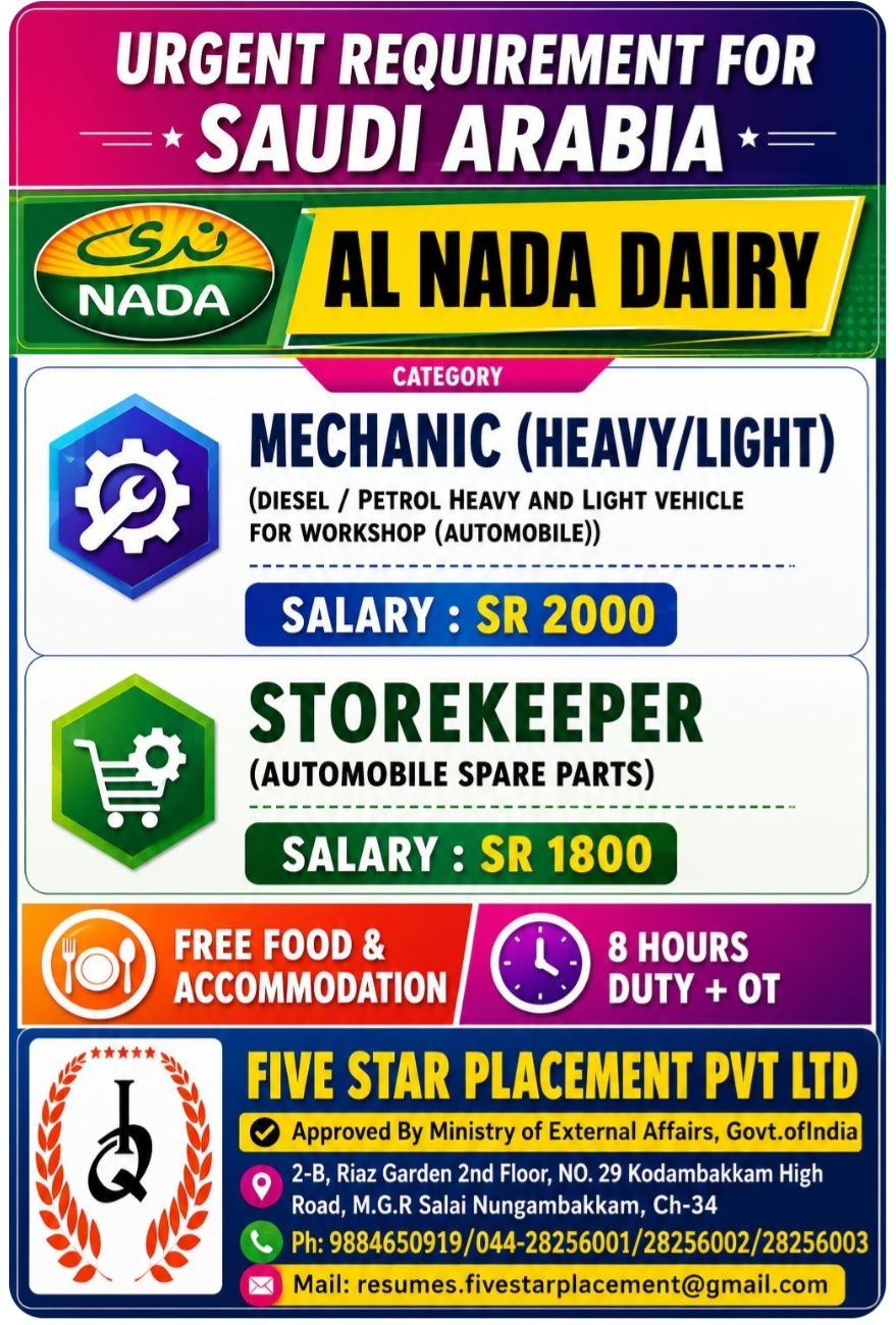 REQUIREMENT FOR SAUDI ARABIA